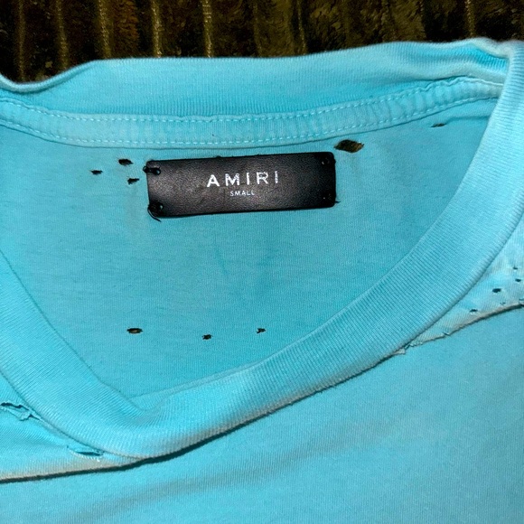 Amiri teal teddy bear shirt - Picture 2 of 10